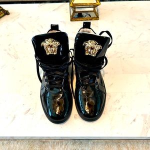 Men’s Versace patent leather shoes!
